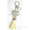 wholesale Luxurious stylish crystal Tassel Leather keychain